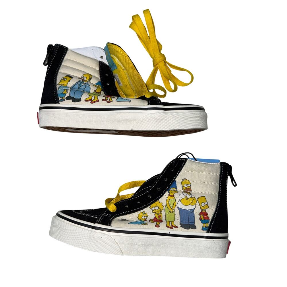 The Simpsons Sk8 Hi Family Portrait Sneakers Limited vans size 12 kids